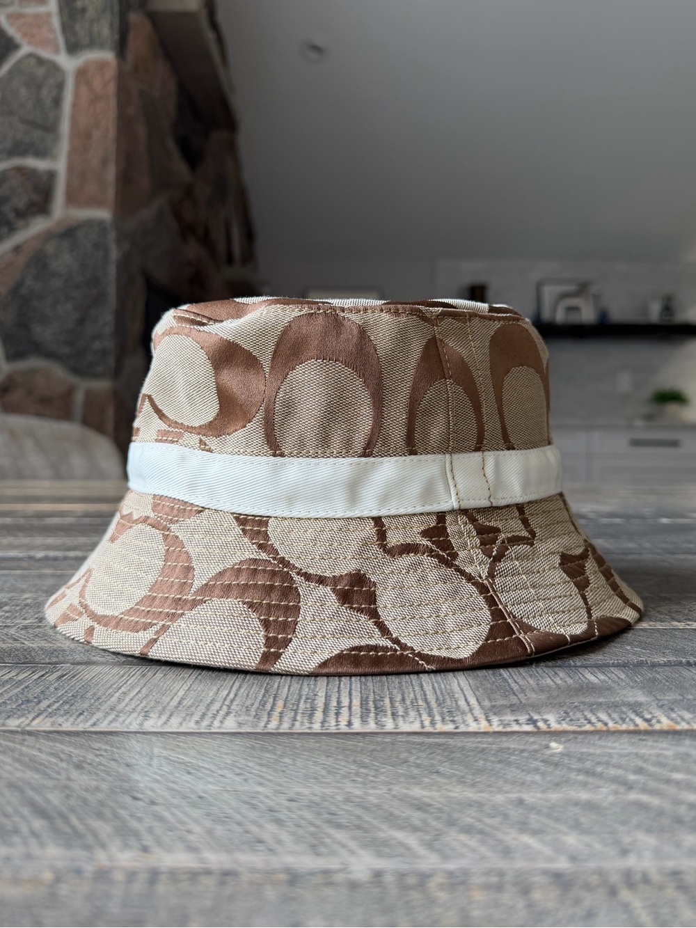 Coach Signature Jacquard Bucket Hat